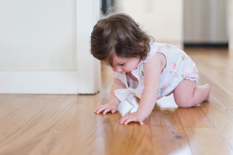 crawling baby