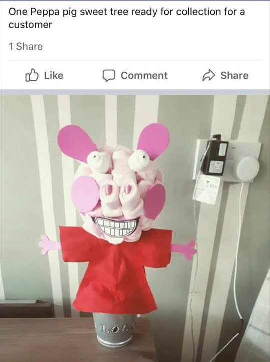 Peppa Pig Marshmallow sweet tree of nightmares