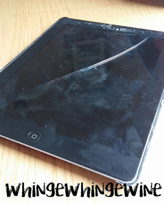 One properly smashed up iPad One properly smashed up iPad