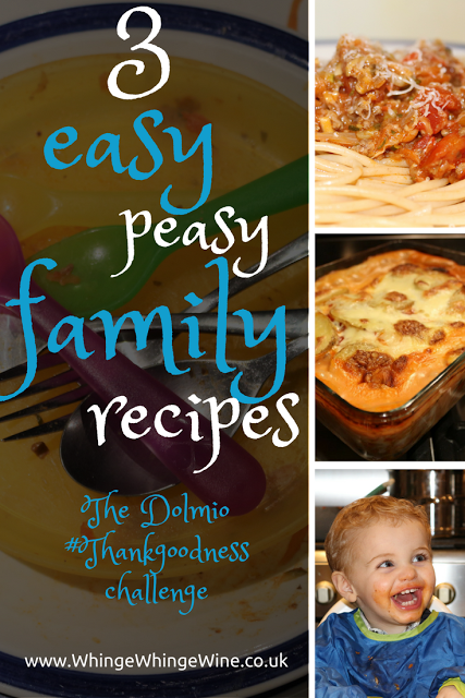 Three easy peasy family recipes my toddlers will eat: Dolmio #ThankGoodness challenge Three easy family recipes with Dolmio: Spaghetti bolognese loaded with veg, chicken pizzas and Chicken and veggie bake