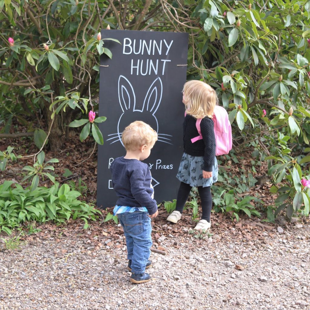 An Easter Bunny hunt and Bluebells at Riverhill Himalayan Gardens, Sevenoaks, Kent