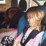 Asleep - car naps in the Axkid Minikid
