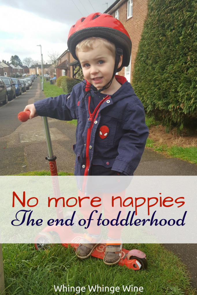 Real Parenting - No more diapers, the end of toddlerhood. No more babies, no more toddlers. My baby is growing up! #Toddlers #Parenting #Momlife #Mumlife #Realparenting #Nappies #Diapers