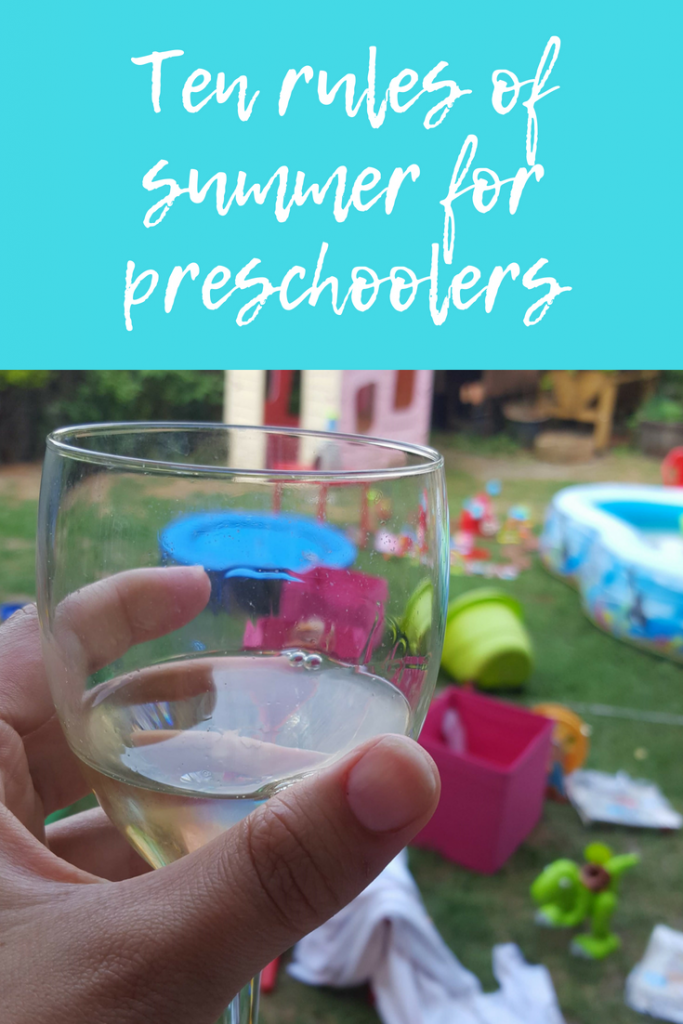 Ten rules of summer holidays for preschoolers and toddlers #momlife #parenting #summerholidays #toddlers #preschoolers #momhumor #mjumlife #parentinghumor #parentinglists #parentingrules