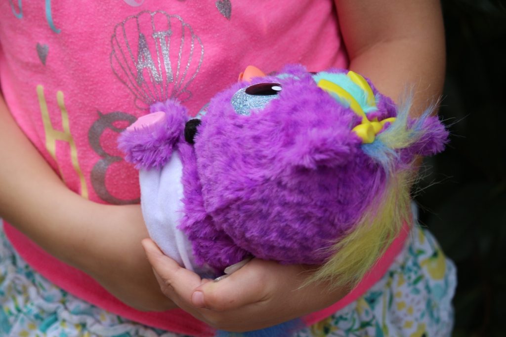 It's a HatchiGIRL. Playing with our new Hatchibaby Ponette!