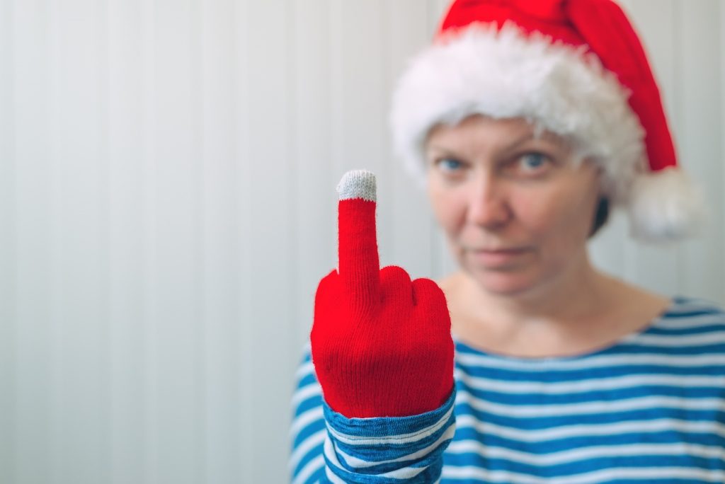 Remember kids: Every time someone puts up a Christmas tree in November, Father Christmas stamps on an elf.
