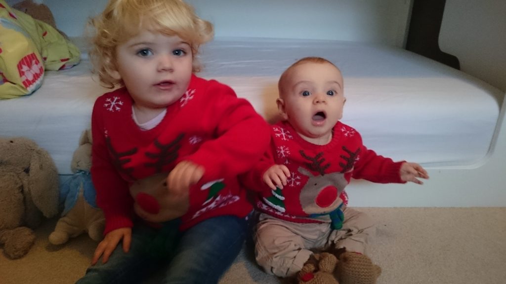 Three years ago Christmas jumpers on