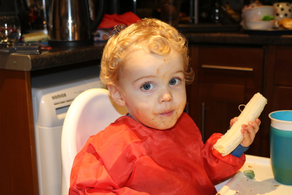 Toddler eating
