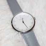 Nordgreen minimalist ladies watch review - Infinitity silver grey strap (14)