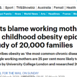 daily mail scientists blame working mothers for childhood obesity 3