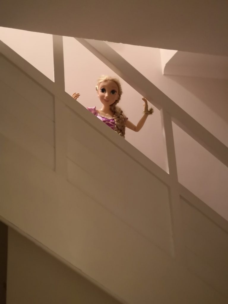 Lifesize creepy rapunzel doll