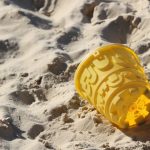bucket on a beach