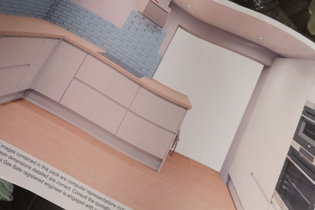 The plans for the Kitchen Renovation from Howdens