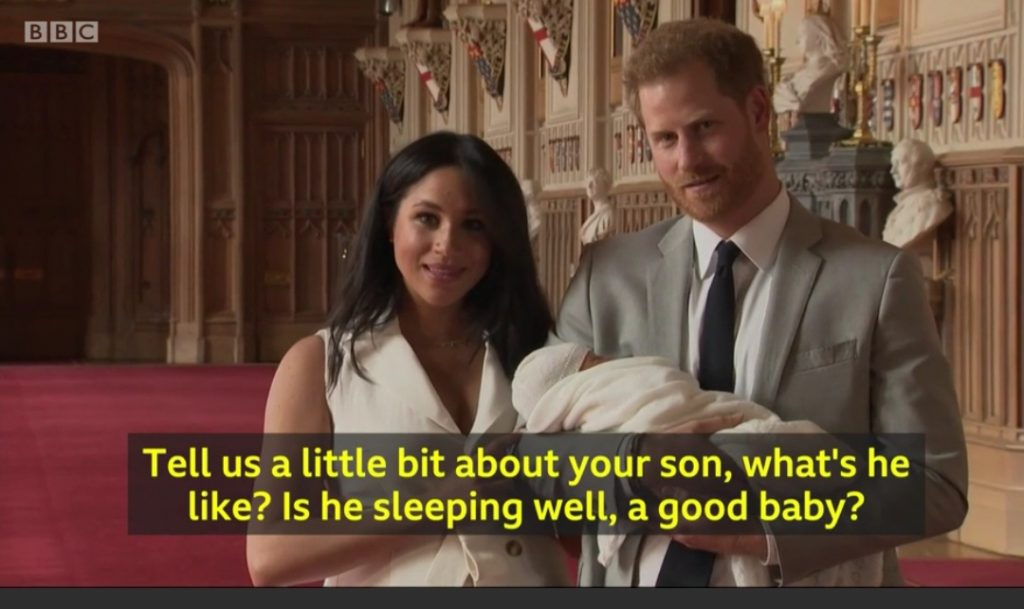 Is he a good baby? Meghan and Harry and royal baby