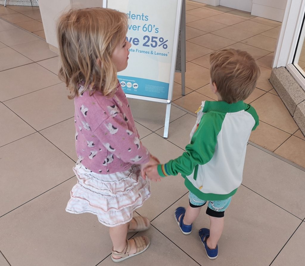 shopping with kids