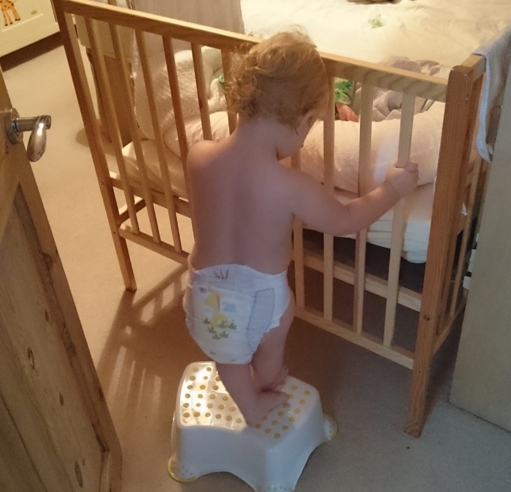 Toddler and baby