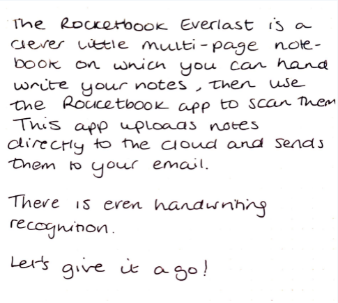 Handwriting recognition
