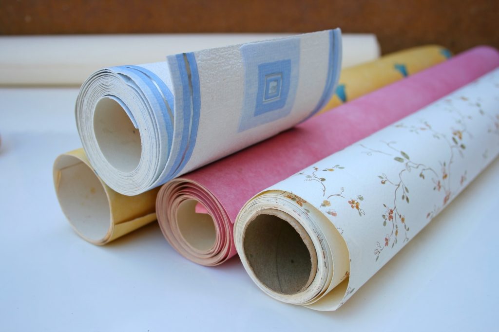 rolls of wallpaper