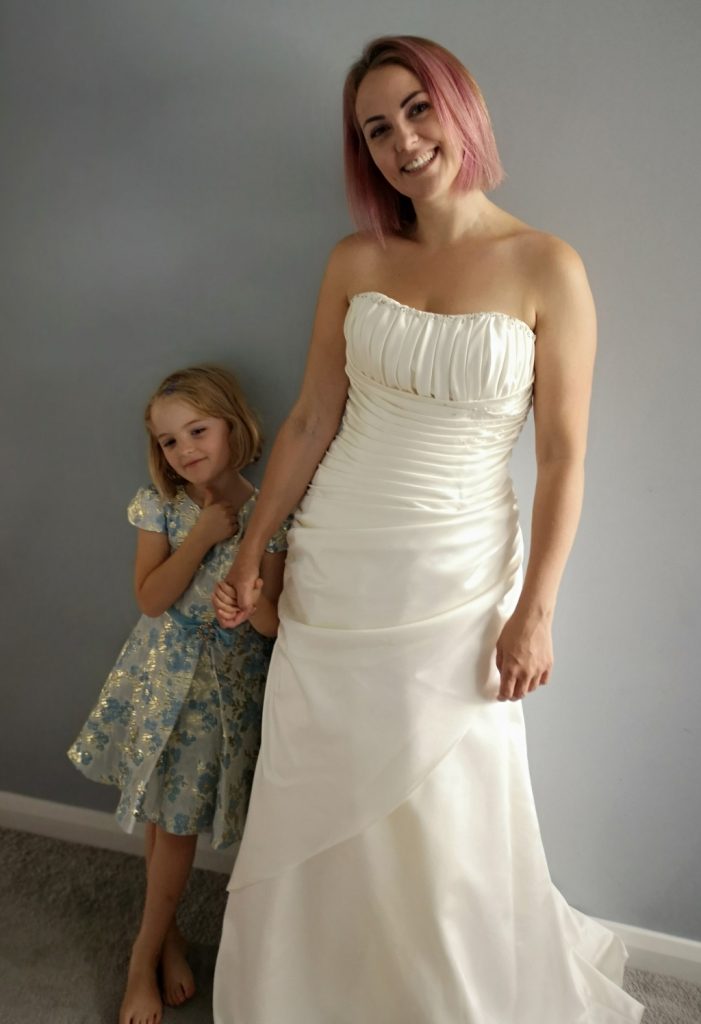 Me in my wedding dress