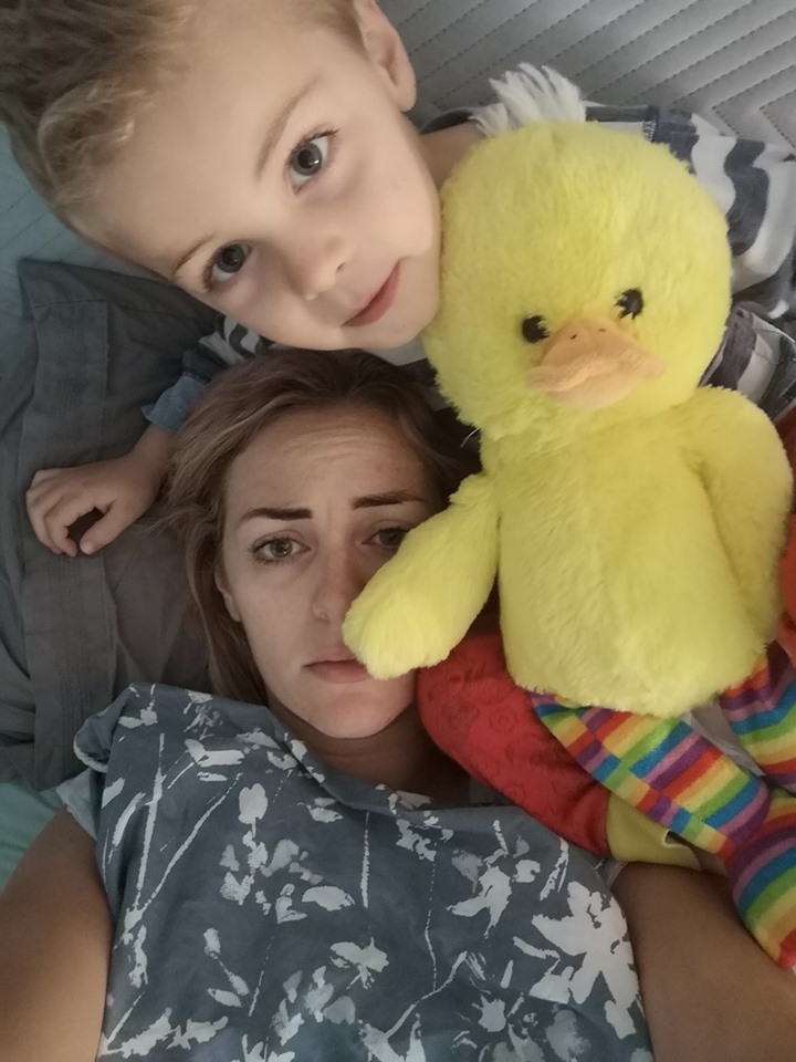 me in bed