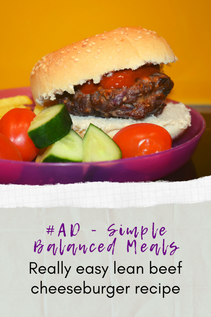 Simple Balanced Meals - Really easy lean beef cheeseburger recipe #recipes #leanbeef #beefburger #burgerrecipes