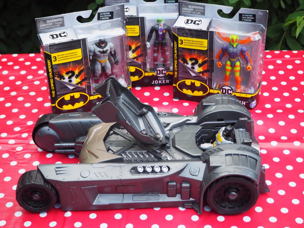 Batmobile and Batman mystery collectibles - fifth birthday presents for boys