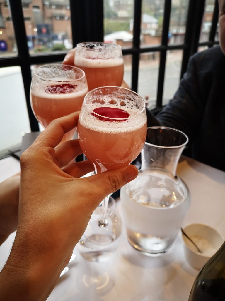 Kir Royale champagne cocktails