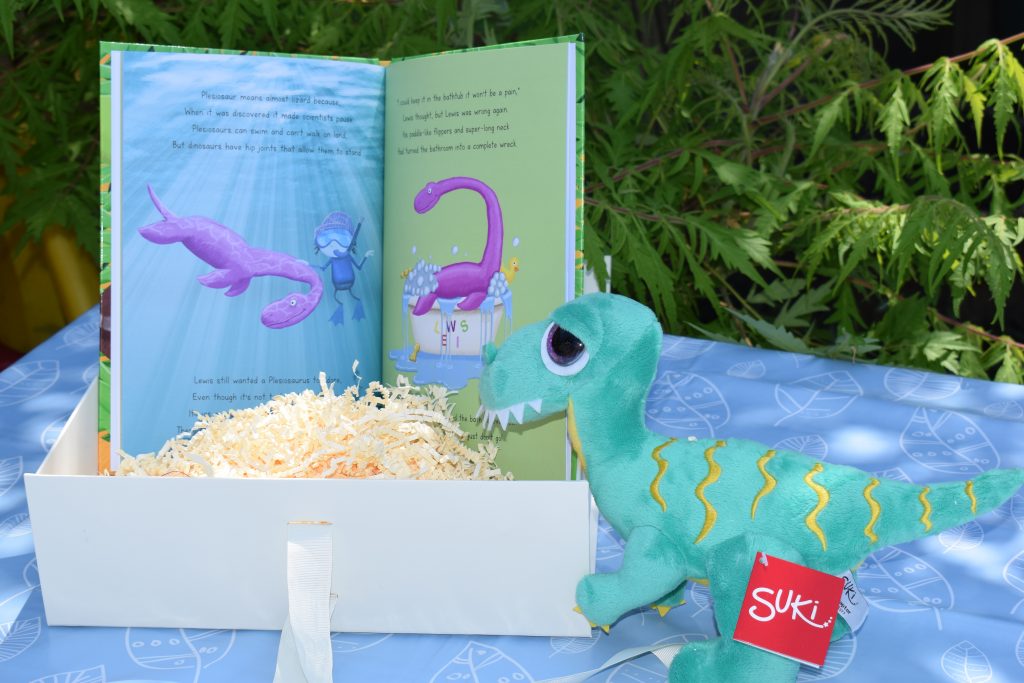 Perfect Pet Dinosaur gift box with personalised book