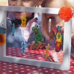 How to make an aquabeads space moving spinning picture craft