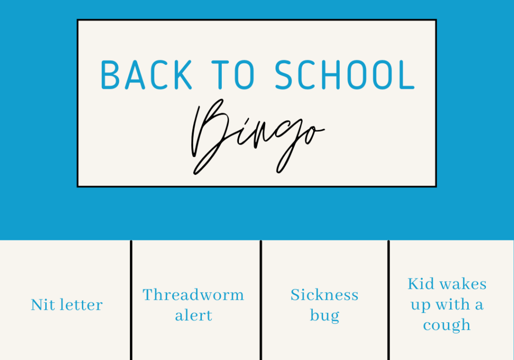 Back to school bingo 2021 cover