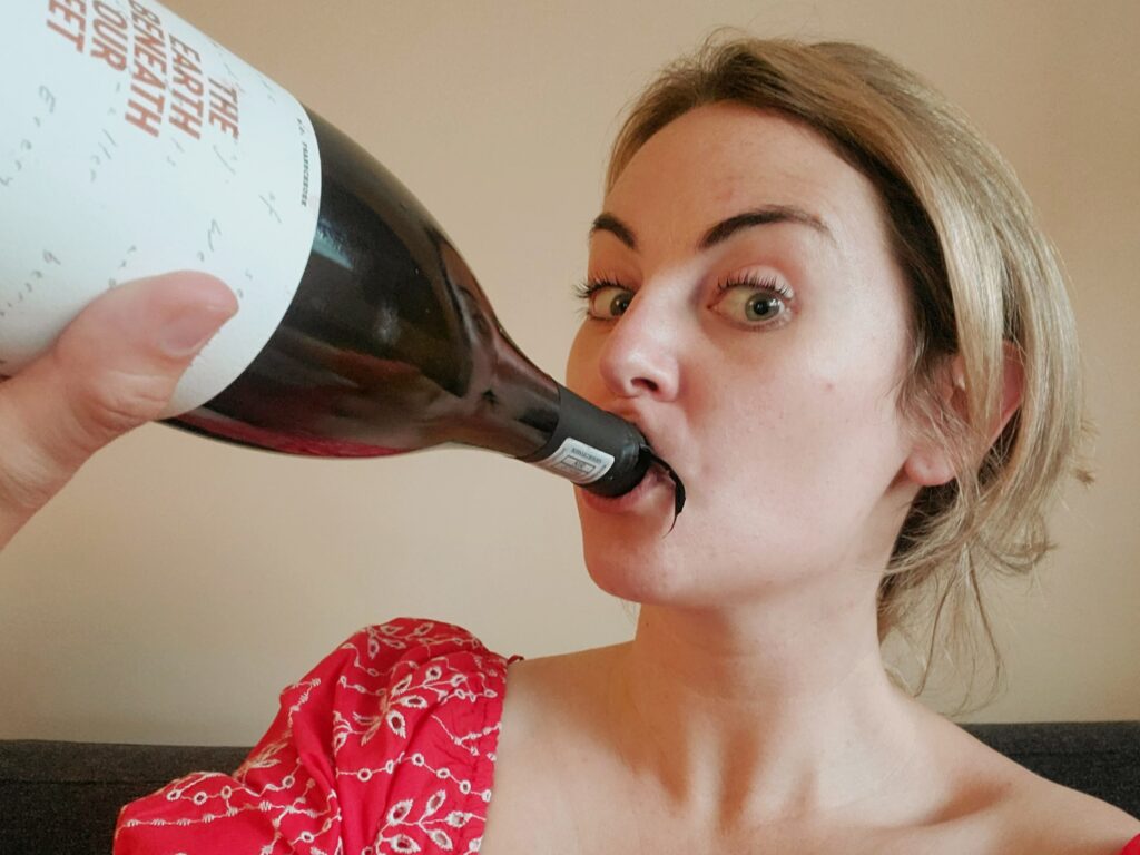 drinking wine