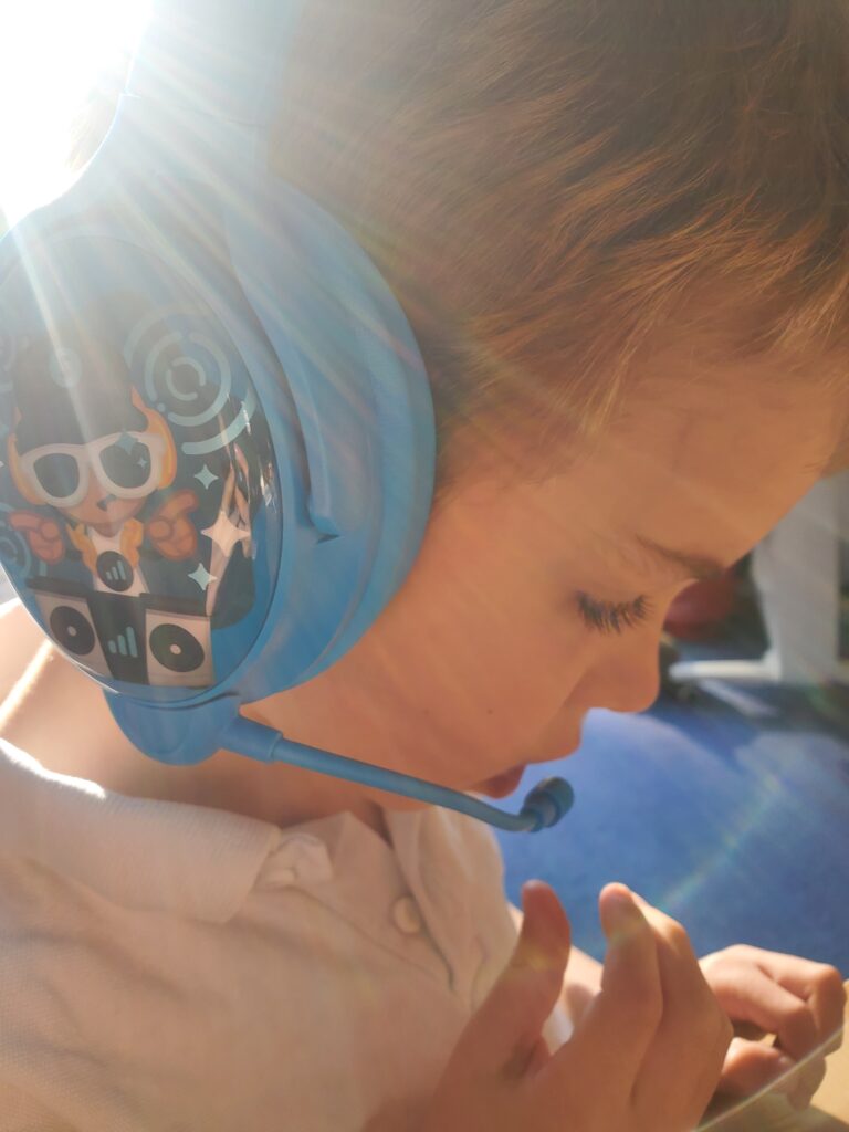 BuddyPhones Cosmos+ active noise cancelling wireless headphones for kids