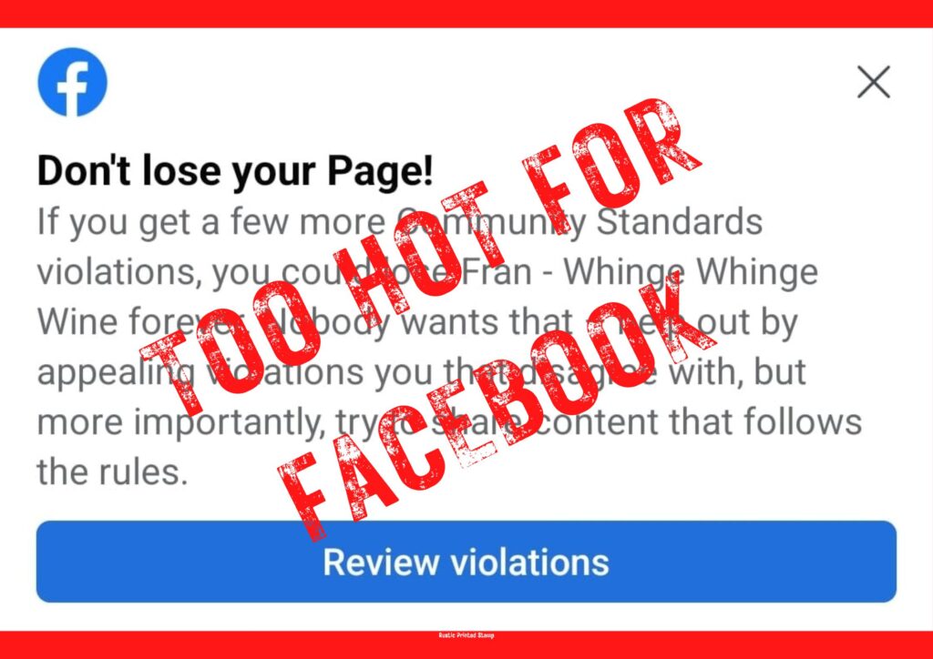facebook community standards violations ban