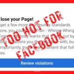 facebook community standards violations ban
