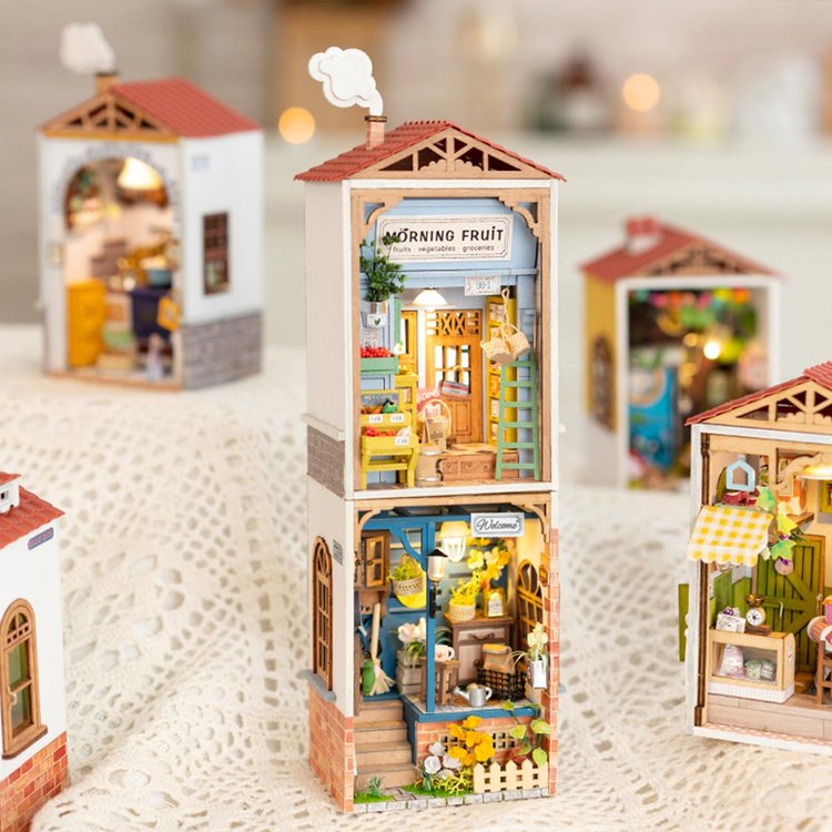 thumbnail interactive-video image 1 of Rolife DIY Book Nook Kit – Stories In Books Series Wooden Dollhouse Miniature For Adults & Kids 8+ 1 of 6