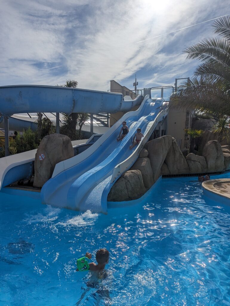The water park at Capfun La Route Blanche