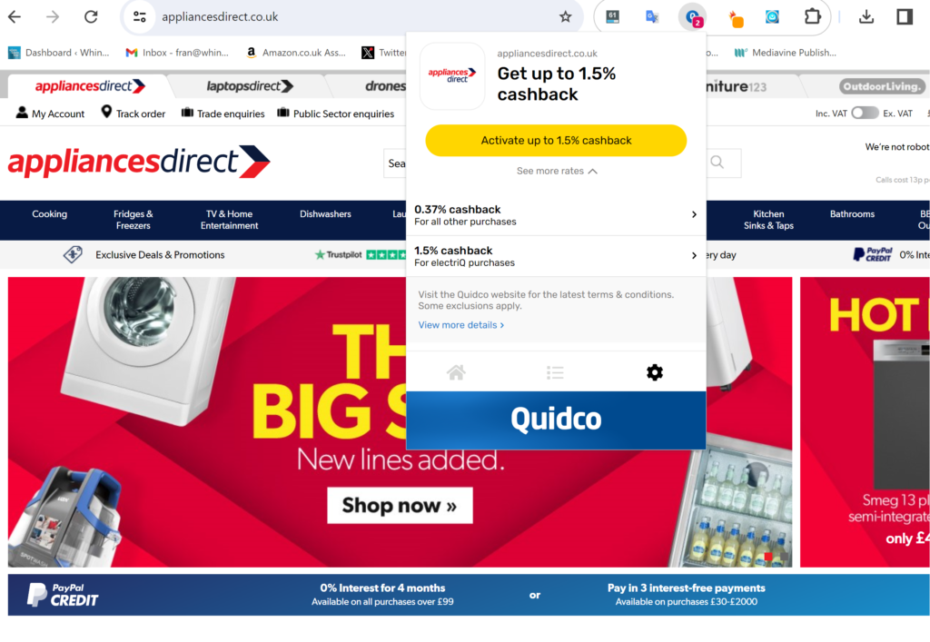 Ten reasons to choose Quidco over other UK cashback sites