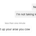 shove it up your arse Vinted funny vinted exchanges