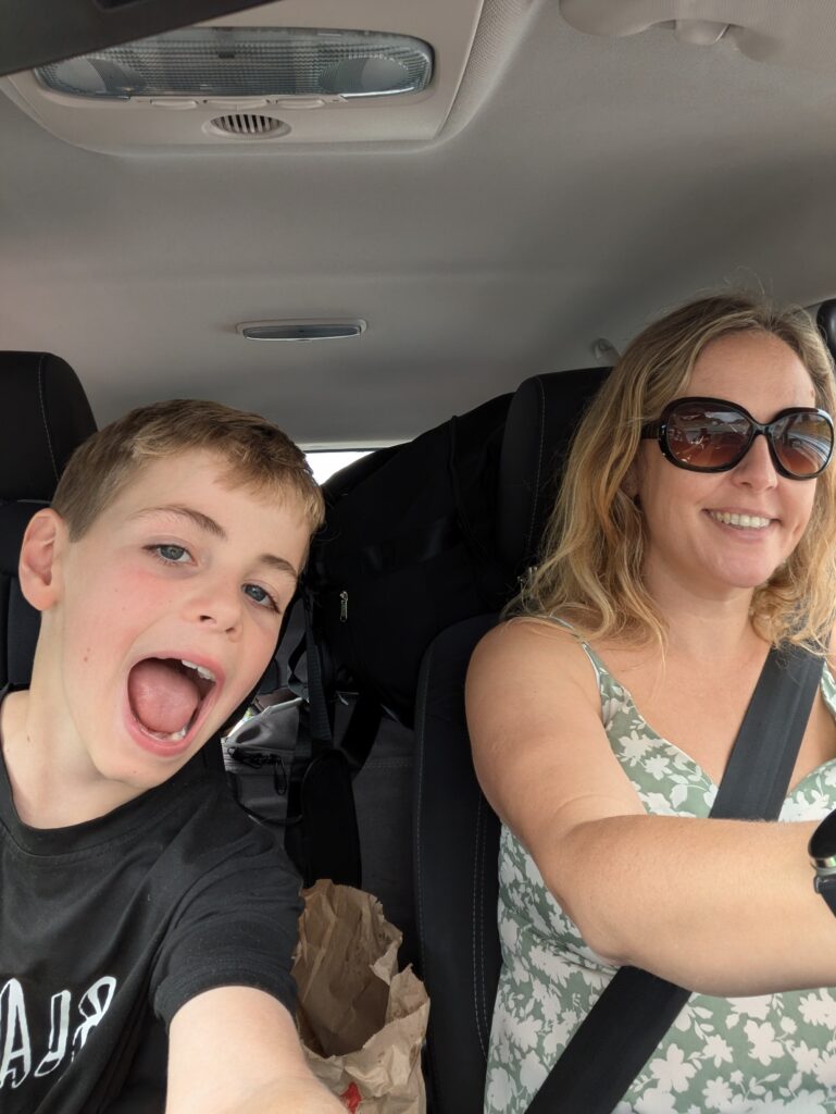 On our way there