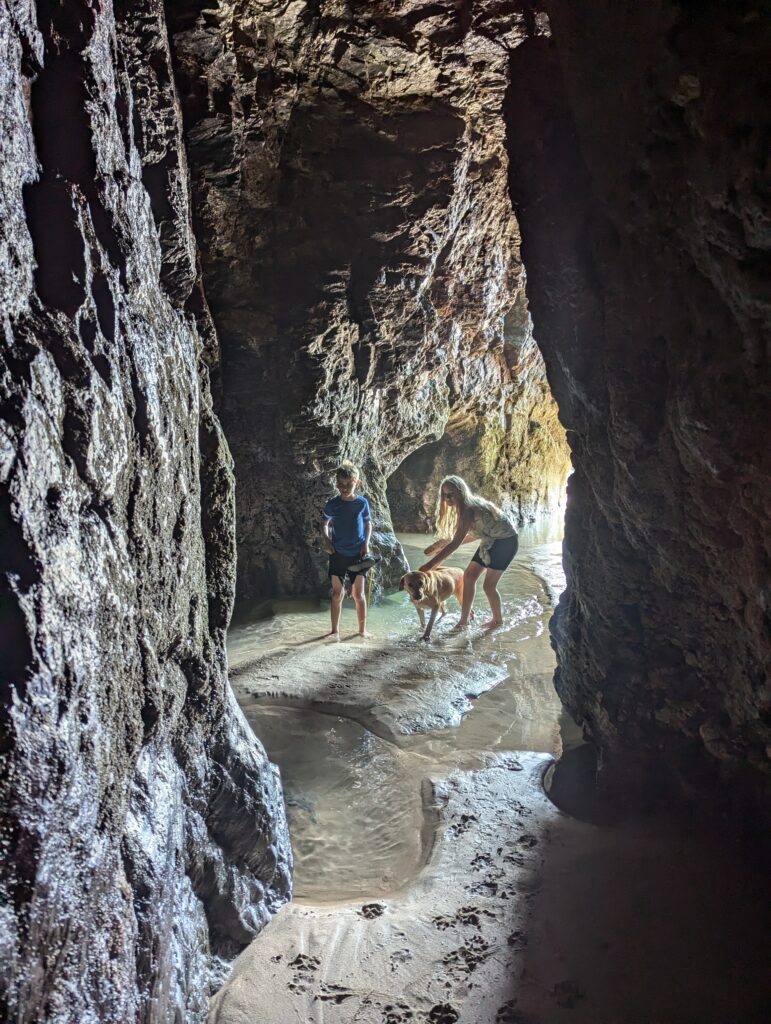 caves at perranporth