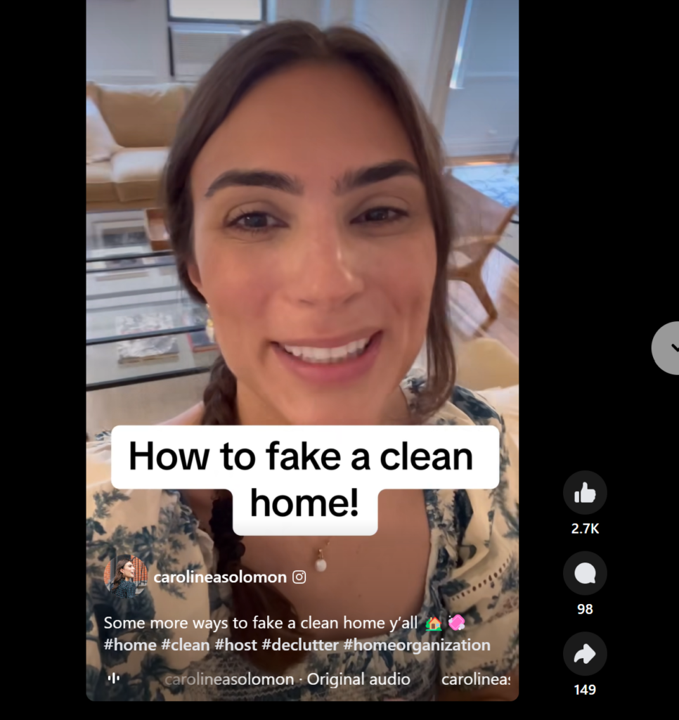 How to fake a clean home